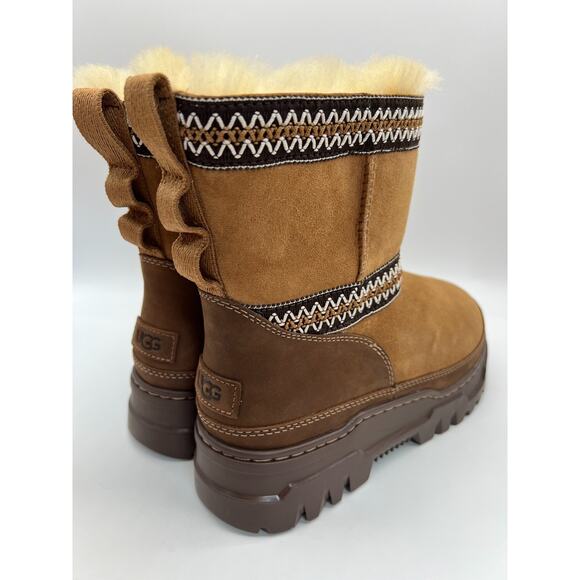 UGG Classic Mini TrailGazer Boot Chestnut 1158322-CHE Women’s Size 8 - Picture 7 of 16
